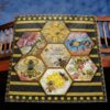 God Bless Our Garden Flowers And The Bees Quilt Blanket Tm99  Quilt